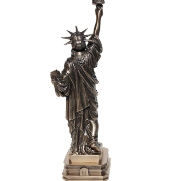 The Statue of Liberty Cold Cast Bronze Sculpture Home Decor Souvenir - Picture 5 of 7